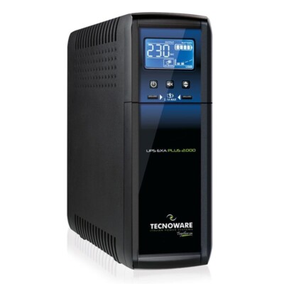 Ups Tecnoware Exa-Plus 1100 Iec Together On-1100Va/770W+2Usb X Charger 2.1A Lcd Sinusoidale+Avr+Prot.Rj45/11+Usb Xsw - Img 3