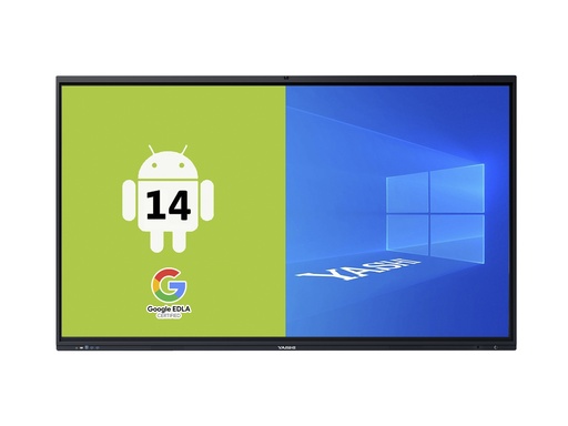[COM-YA3650] MONITOR SUPERTOUCH AI TOUCH YASHI 75" LY7523 LCD 4K TYPE-C 8GB RAM 128GB STORAGE +48MP CAM ANDROID 14 EDLA staffa a muro inclusa