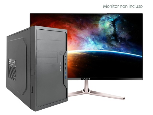 [COM-YA3688] PC YASHI GENIO 22L MT YY71404 i7-14700 8GB RAM SSD 512GB NODVD Tastiera Mouse W11P