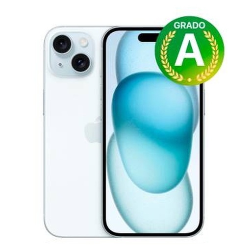 [ERRE-SMASMAPP4605] Apple iPhone 15 - 128GB - 6.1" - Blue - Ricondizionato Grado-A